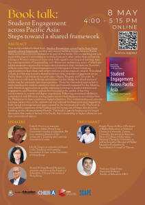 *[May 8, 2024] Book Talk: Student Engagement across Pacific Asia: Steps toward a Shared Framework