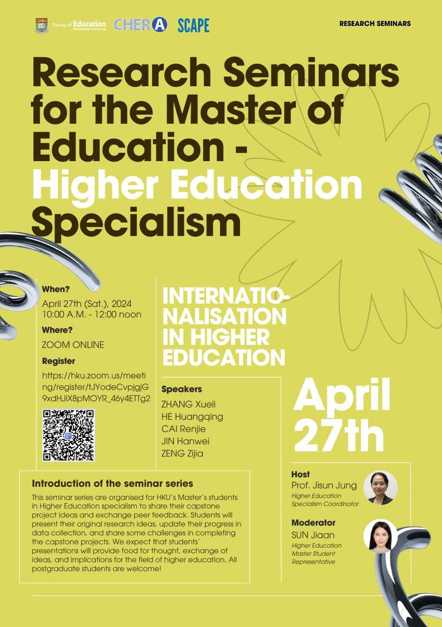 *[April 27, 2024] Internationalisation in Higher Education