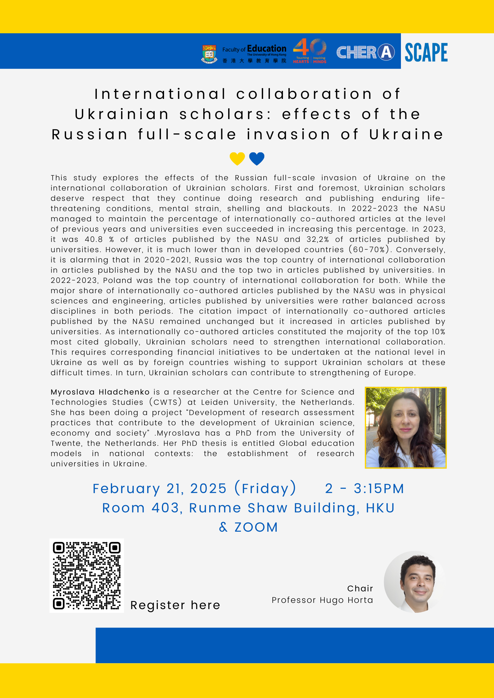 International collaboration of Ukrainian scholars: effects of the Russian full-scale invasion of Ukraine