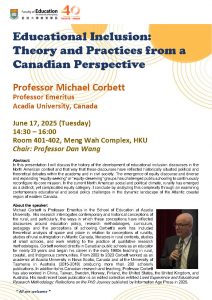 Educational Inclusion: Theory and Practices from a Canadian Perspective
