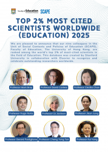 Congratulations to our SCAPERS who are ranked in the World’s Top 2% of most-cited scientists in Education 2025!